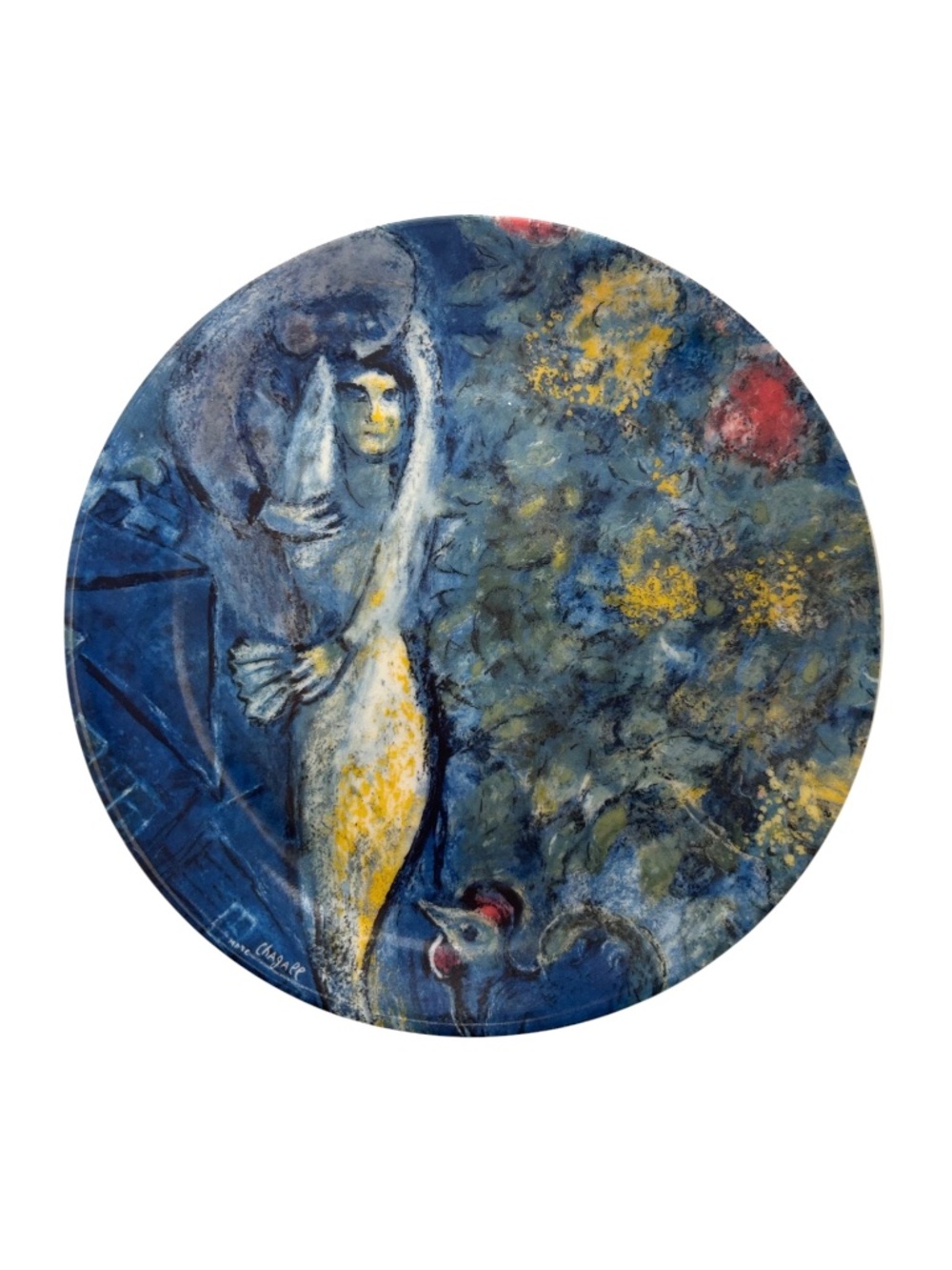 The Marc Chagall Plate by Georg Jensen Vintage 1972 Limited Edition